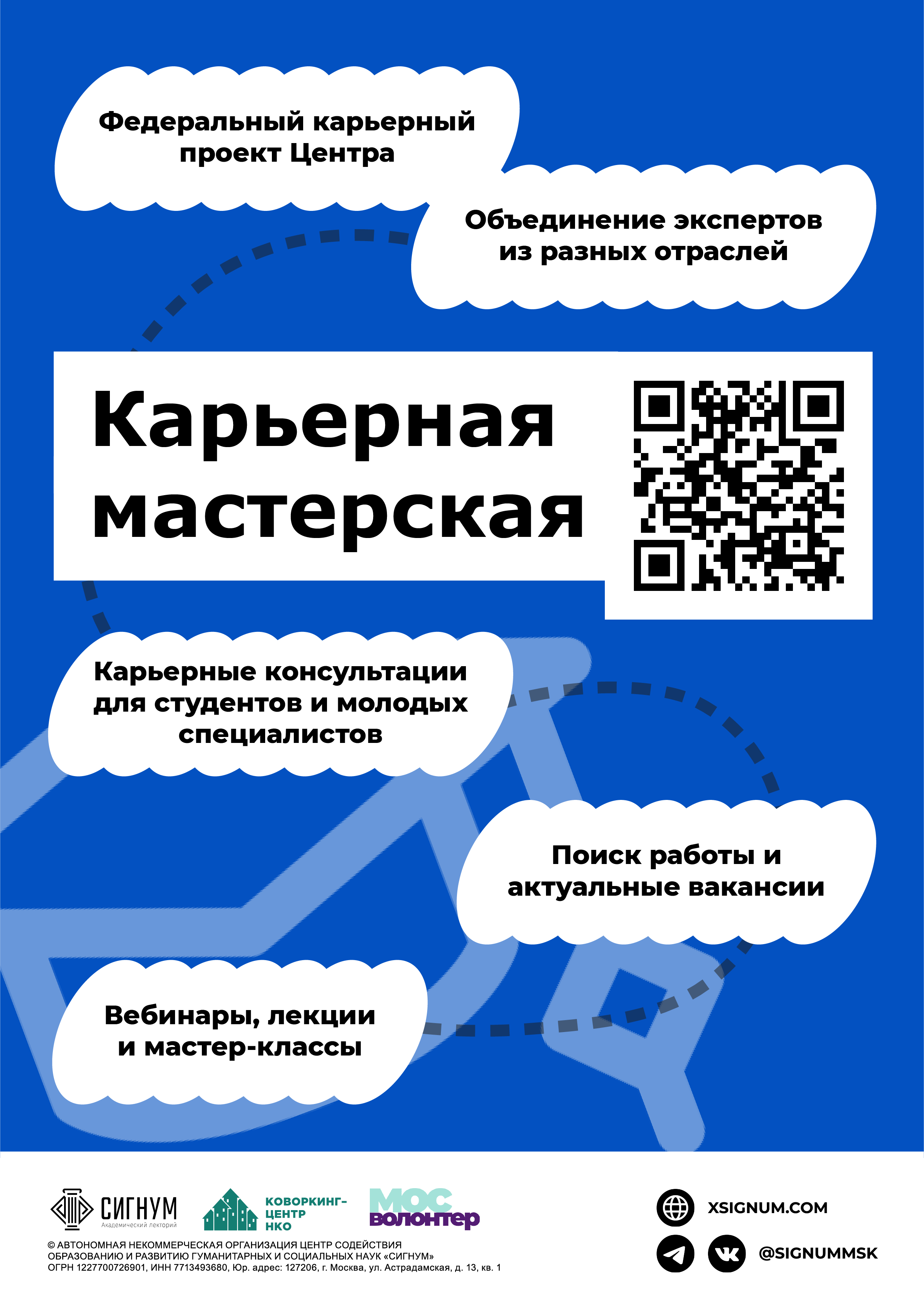 Центр «Сигнум» приглашает студентов и молодых специалистов принять участие в мероприятиях «Карьерной мастерской»